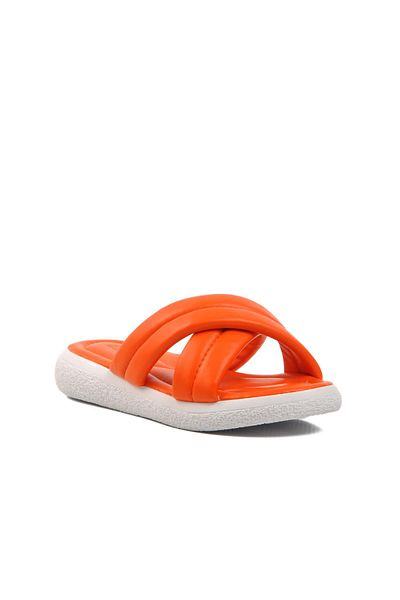 AYAKMOD Papuci de damă model portocaliu 0706