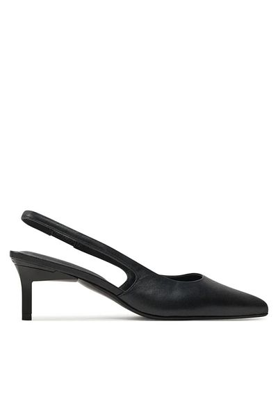 Calvin Klein Black Low Heel Classic Women's Shoes for Daily Use - HW0HW02069-BEH