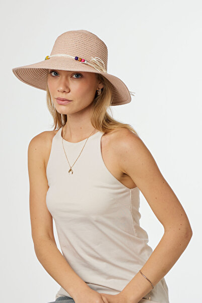 kdm kadim tekstil Kadın Hasır Şapka - Plaj Şapkası