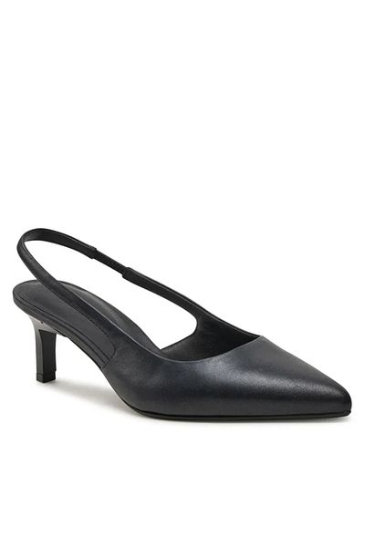 Calvin Klein Black Low Heel Classic Women's Shoes for Daily Use - HW0HW02069-BEH