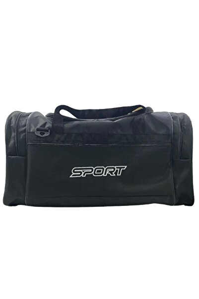 Sport Siyah Çanta El Omuz Çantası 4 Gözlü Seyahat Kamp Valizi Askerlik Seyahat Çantası