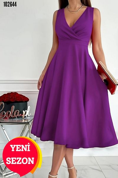 Kokosh moda Rochie midi evazată cu guler dublu - Femei