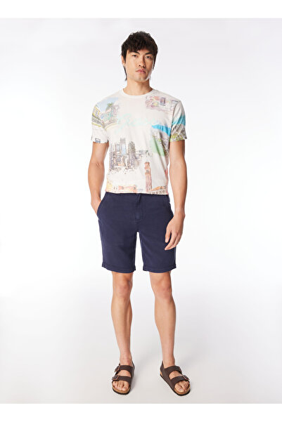 Guess Normal Mavi Erkek Şort M4GD25WDX72F73J_BOWIE DRAW CORD SHO