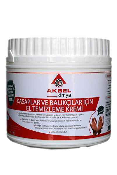 akbel Kasaplar Ve Balıkçılar Için El Temizleme Kremi 500 Gr