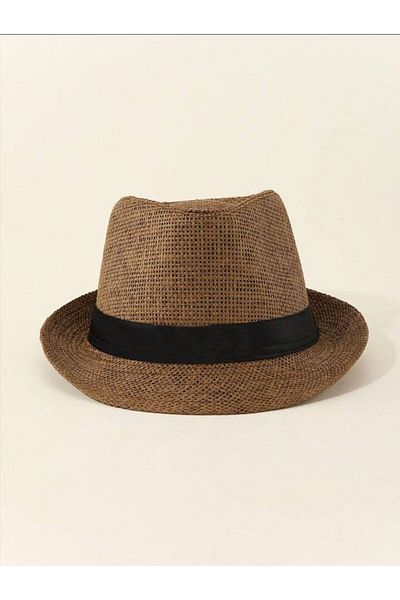 GYES Straw Fedora Hat Summer Unisex