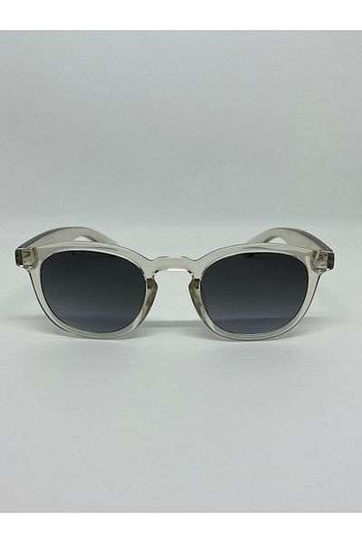 funeyes Eva Transparent Framed Smoked Glass Uv400 Unisex Acetate Sunglasses