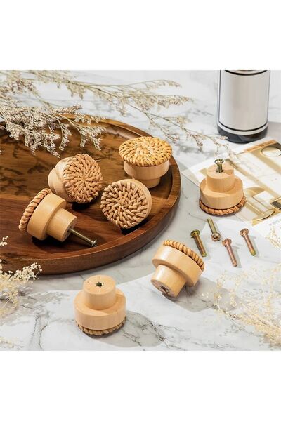 Garanti Makina مقبض من الخوص لباب خزانة الملابس ومقبض درج قطعة واحدة من المقب...