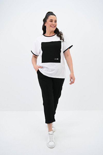 Koza Butik Γυναικείο Σετ Φούτερ με κοντό μανίκι 8091-24