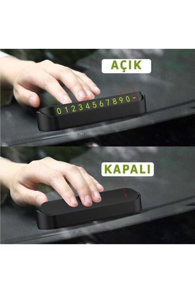 otopaspascım Araç Içi Açılır Kapanır Paktel Numaratör - Parktel - Fosforlu Mı...
