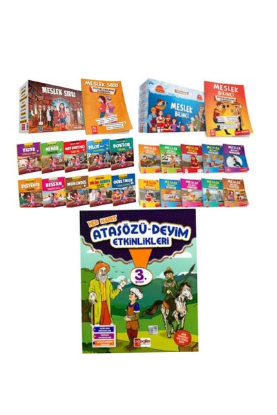 MODEL EĞİTİM YAYINCILIK 3 ve 4. Sınıflar İçin Meslek Sırrı Hikaye+Meslek Bili...