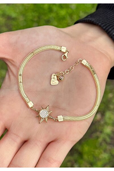 Çgk Çiğdem Gürel Kuyumculuk Kutup Yıldızı Balıksırtı Altın Bileklik