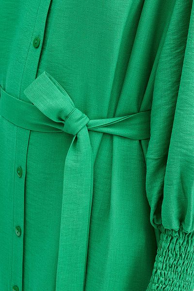 Touché Privé KLEID AUS GUMMIERTEM VISKOSE MIT ÄRMELENDE
