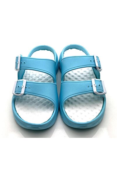 GOFLEX Waves Turquoise Double Buckle Massage Daily Women's Slippers
