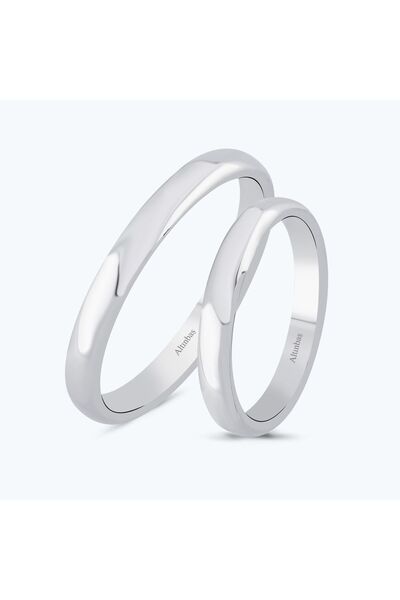 Altınbaş 14 Ayar Altın Unisex Klasik Bombeli Alyans 3 Mm