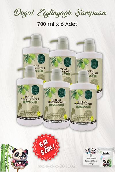 Eyüp Sabri Tuncer Eyüp Sabri Tuncer Shampoo with Natural Olive Oil - BUY 6 GET 5 700 ml and ROSIE