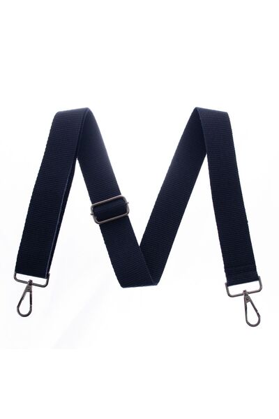 Miaju إكسسوار معدني باللون الأزرق الداكن والأسود - حزام كتف 165 سم، حزام مناس...