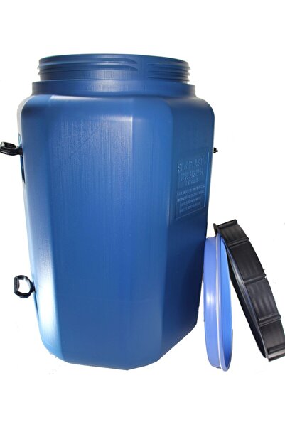 Şen Akay Ticaret 80 Lt Cornered White Plastic Oil Drum Olive Oil Pickle Canister