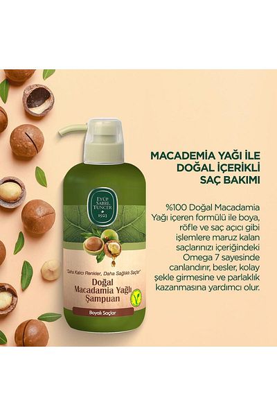 Eyüp Sabri Tuncer Natural Macadamia Oil Eyüp Sabri Tuncer Shampoo - BUY 6 PAY 5 600 ml and ROSIE