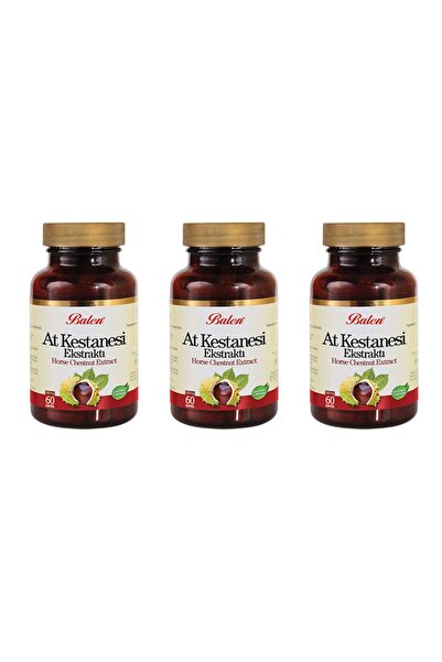 Balen At Kestanesi Ekstraktı 375 Mg 60 Kapsül X 3 Adet