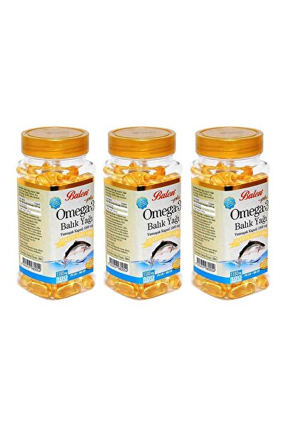 Balen Omega 3 Balık Yağı 1380 Mg 100 Yumuşak Kapsül 3 Adet