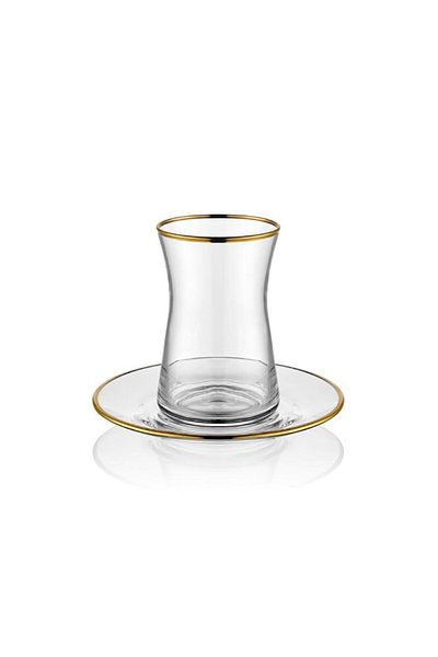 Canba Basic Gold 12 Piece Tea Set