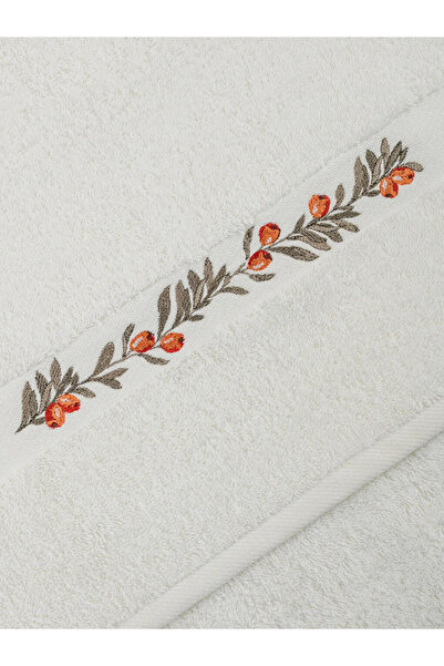 LC Waikiki LCW HOME 50x80 см рушник для обличчя з вишивкою квітів