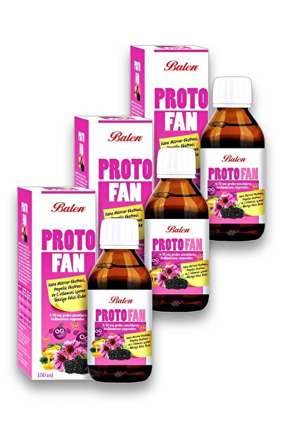 Balen Protofan Propolis - Vitamin-c 150ml Extra Black Elderberry 3 Pieces