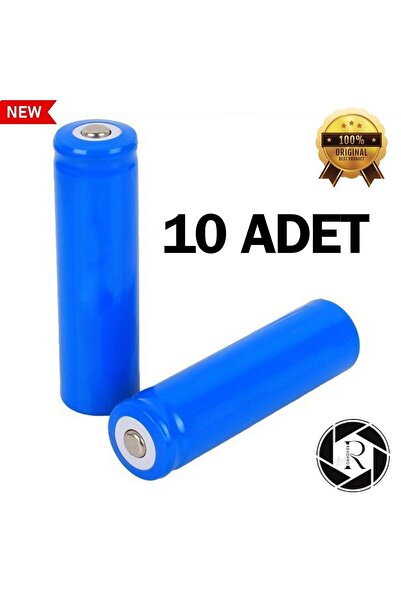 REVOPRO 10 Adet Şarjlı Pil 18650 3.7 V 4800 Mah Şarj Edilebilir Li-ion Pil Tu...