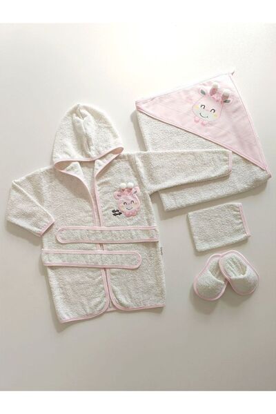 Bebekmağazam 4 PIECES BABY BATHROBE SET
