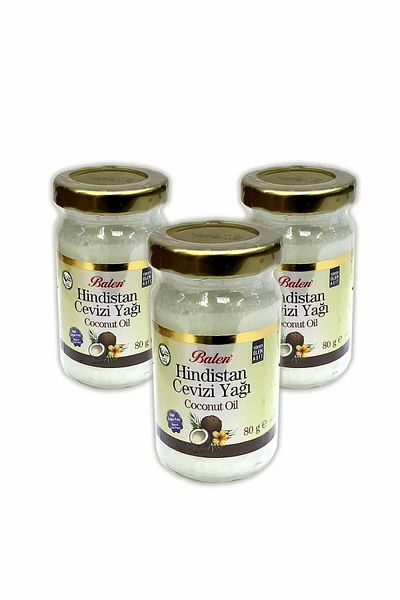 Balen Coconut Oil 80 gr Solid Cold Press X 3 Pieces