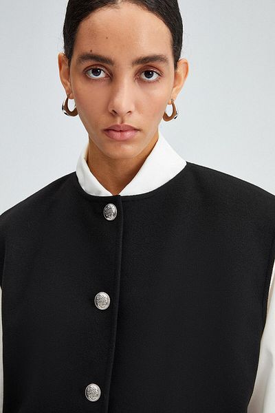 Touché Privé METAL BUTTONED COFFEE VEST