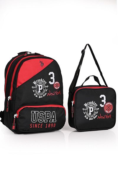 U.S. Polo Assn. U.S. Polo Assn. Plçan22204 - Set de rucsac pentru școală Black Nutrition