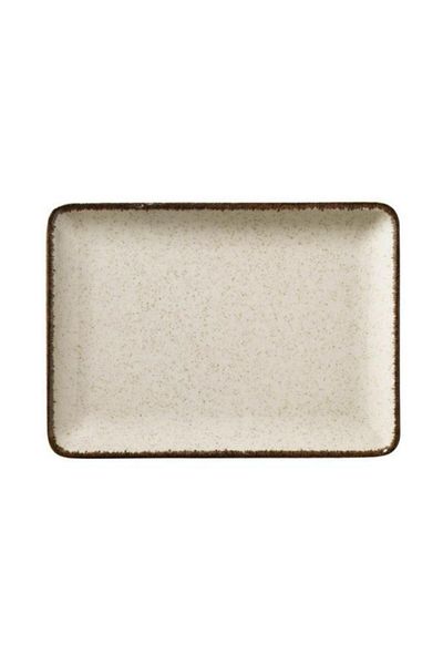 PEARL Rectangular Flat Plate Cinnamon 27x20 Cm