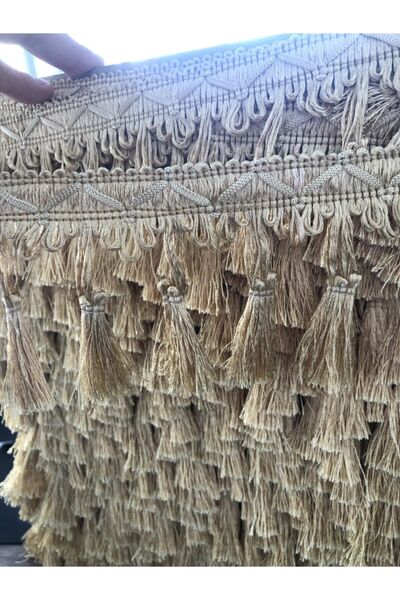 lovelyhome35 Gold Perde Saçak