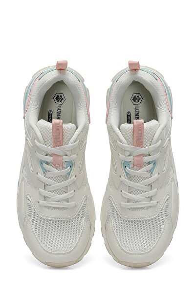 lumberjack Null W Bağcıklı Hafif Taban Triko Yazlık KAdın Spor Ayakkabı Beyaz Mavi