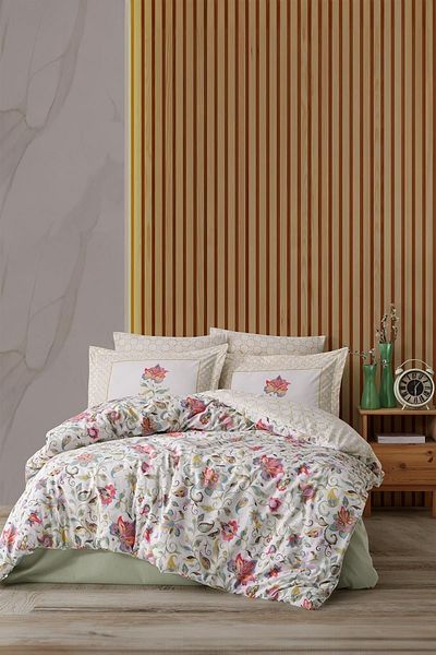 Soley Leticia Single Duvet Cover Set - 100% Cotton