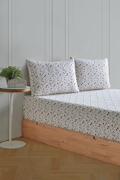 Soley Mix & Match Mozaic - Set cearșaf dublu 100% bumbac