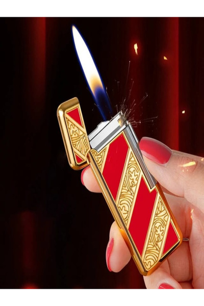 HK GİFT SHOP Yandan Çarklı ince lüx çakmak,hediyelik çakmak