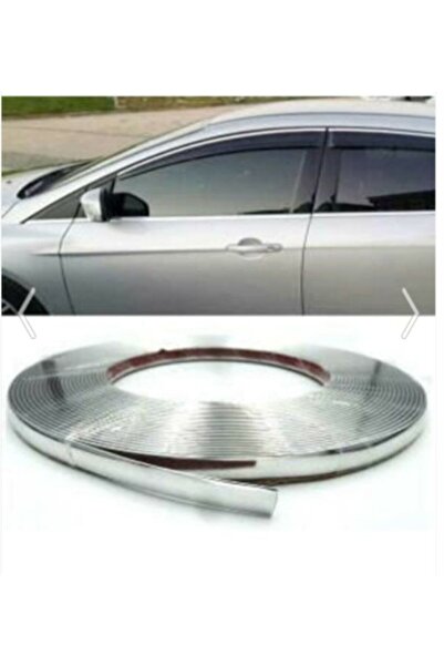 DGR 3d Krom Dekoratif Nikelaj Şerit Çıta 9 Mm X 5 Metre