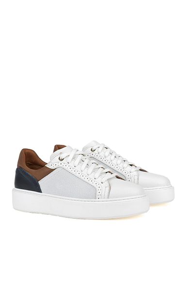 Ziya , Men's Genuine Leather Sneakers1411026zh88 White