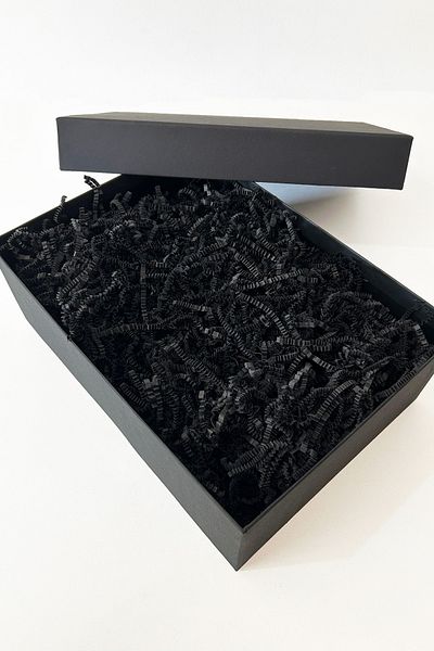 Verahed Cropped Z Zigzag Black Pelur Cropped Paper 100 grams Ornamental Filling Material Black Paper