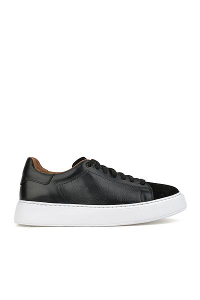 Ziya , Ανδρικό Sneaker από γνήσιο δέρμα 1331026zf7e Μαύρο