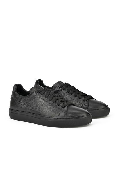 Ziya , Ανδρικό Sneaker από γνήσιο δέρμα 1411026zf7 Μαύρο