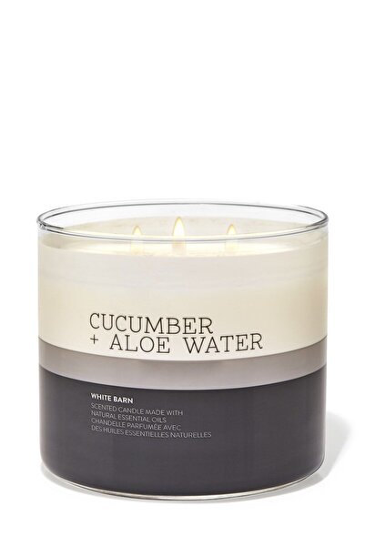 Bath & Body Works Cucumber & Aloe Water Büyük Mum 411 G