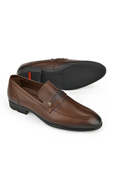 Ziya , Men's Genuine Leather Small Size Shoes 141745 Z41269 Coffee