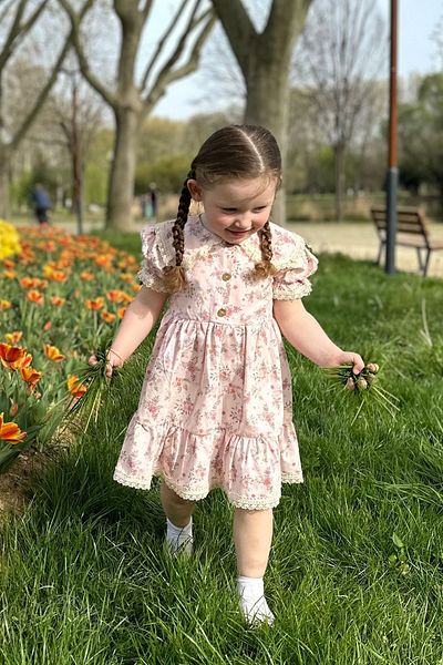 Baby Animals Baby Girl Dress Girls' Dress Birthday Party Wedding Dress Tulle Short Sleeve Lined Dress