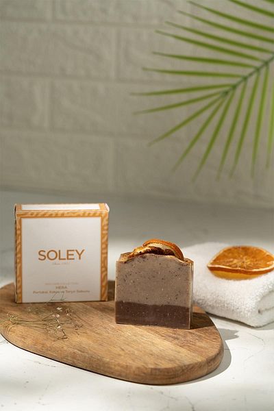 Soley | Hera| Orange-Cocoa-Cinnamon Extract Solid Soap
