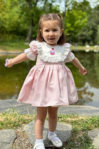 Baby Animals Tulle Tutu Lined Summer Dress for Girl - Short Sleeve Baby ClothingElbysaten