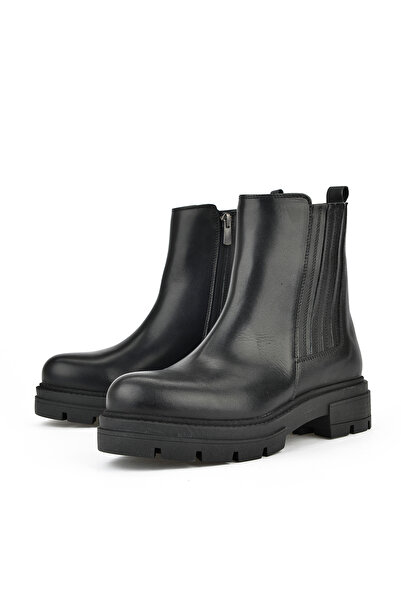 Ziya , Kadın Hakiki Deri Bot 14319z66302 Siyah