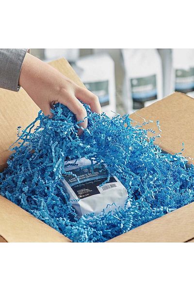 Verahed Cropped Z Zigzag Blue Pelur Cropped Paper 100 grams Ornamental Filling Material Blue Paper